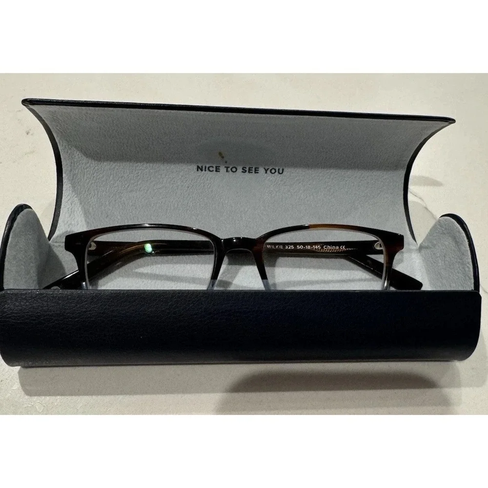 Warby Parker Eyeglasses WILKIE 32550 18-145 Frames With Case Designer Glasses